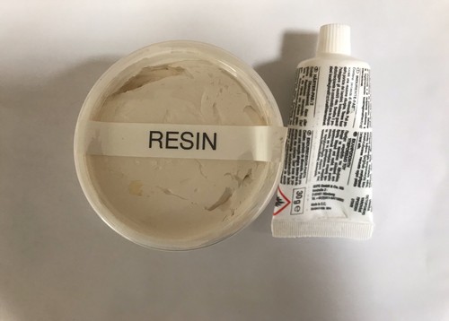 Cream resin travertine - cream, marble