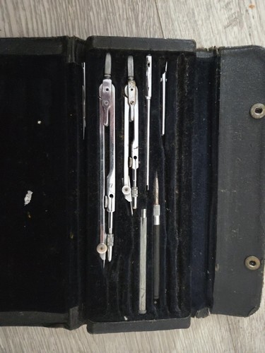 Vintage drawing instrument set - drawing,