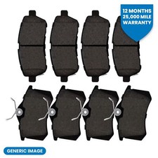 Front & Rear Brake Pad Set For