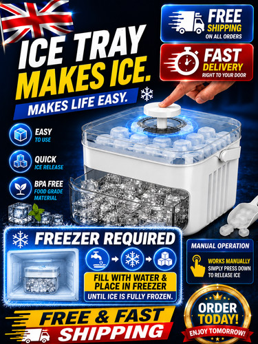 Portable ice tray with - portable,