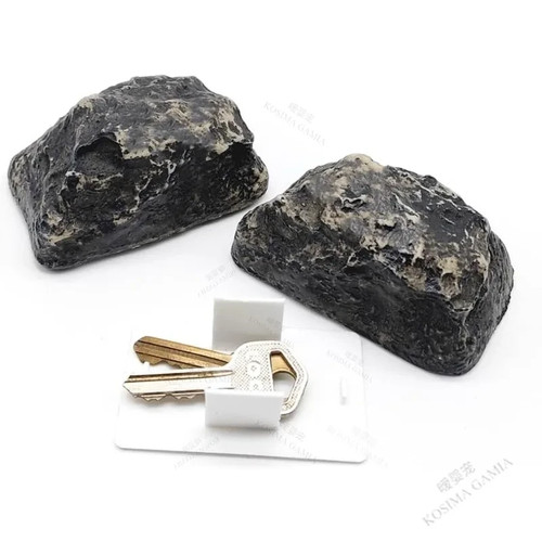 Door key rock - key, hidden