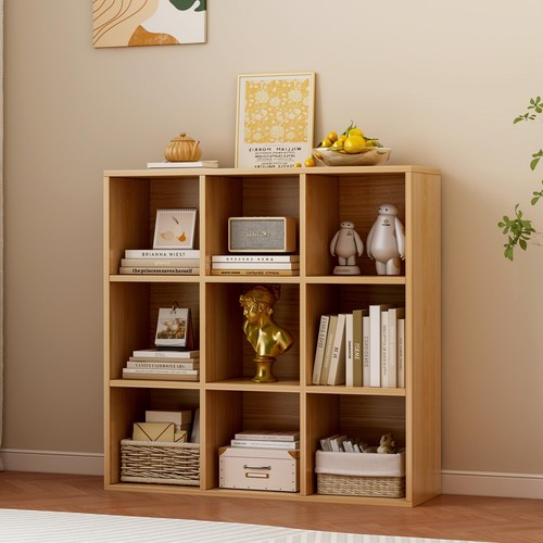 Oak cube wood tier - oak, 3-tier