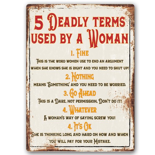 Deadly terms funny sign - terms,