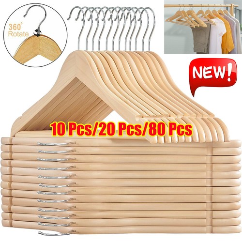 Wooden hangers pack 20 - wooden, 10