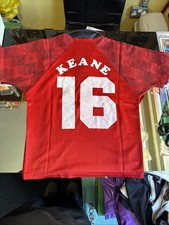 Authentic Manchester Utd 1996/97 Home Shirt Large Boys Roy Keane #16 Vgc Vintage