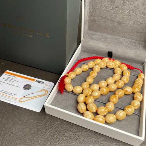 Handmade honey amber - handmade, misbaha