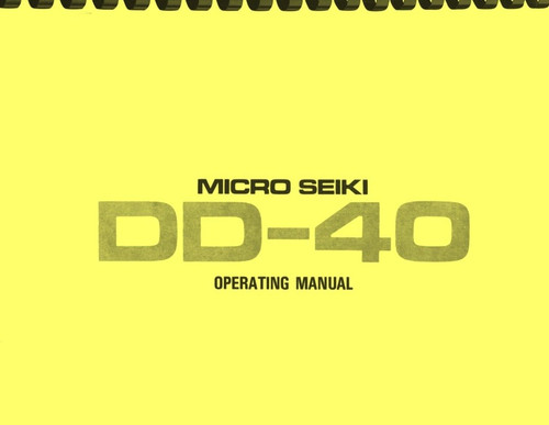 Micro seiki turntable - dd-40,