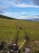 Photo 6x4 Argocat track below Coire a' Charra Loch an Tachdaidh This trac c2015
