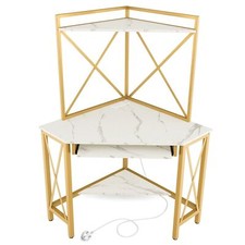 COSTWAY Corner Writing Desk