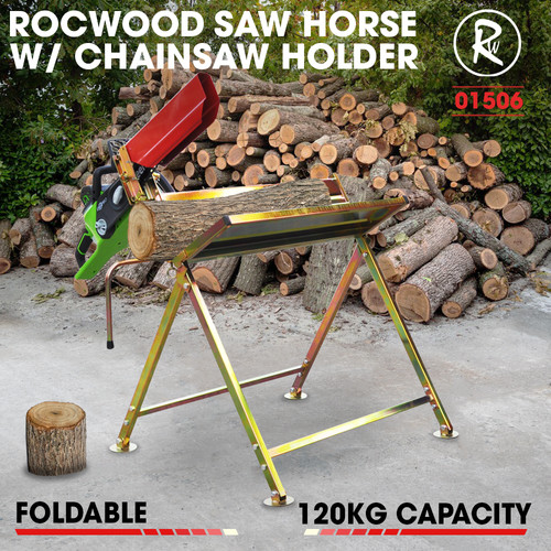 Saw horse log - log, rocwood