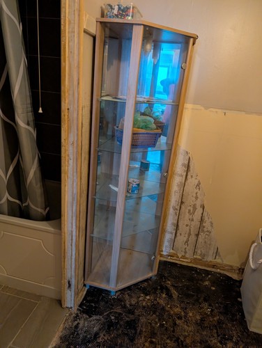 Corner display glass cabinet - display,