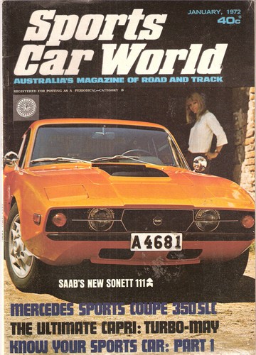 Sports car world 1972 jan - car,