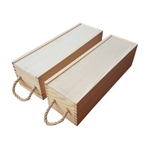  WOODEN WINE SINGLE BOX, SET