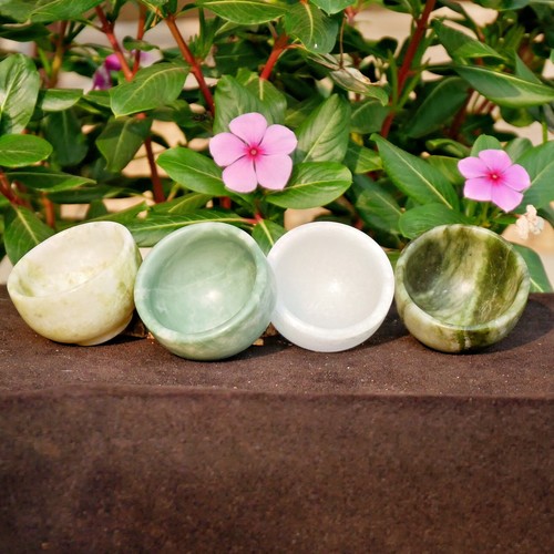 4pcs natural jade bowl - jade, set