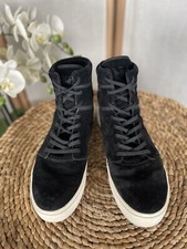 Supra black suede trainers