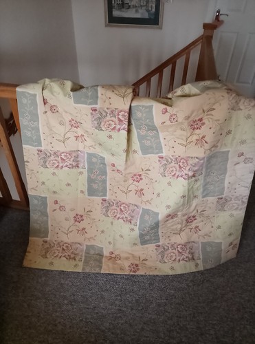 Pair lined curtains in - of,