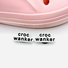 Croc Wanker Charms Fits Crocs SET OF 2 Rude Swearing Shoe Charms Real UK 🇬🇧