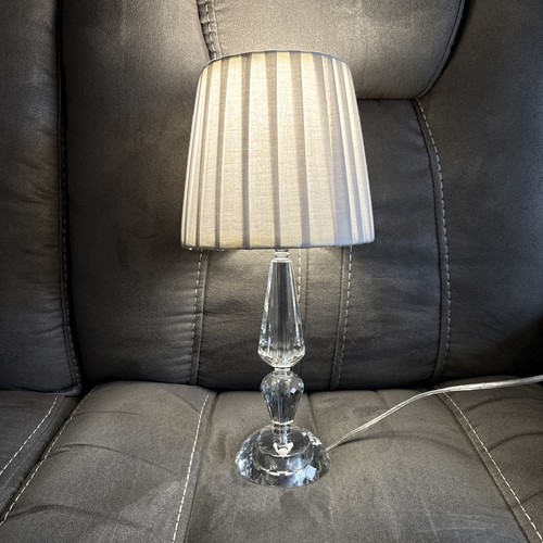 Crystal glass table lamp - lamp, with