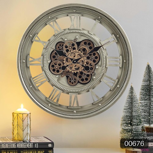 Moving gear wall clock - moving, in