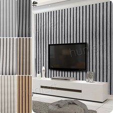 3D Wooden Slat Panelling Wall