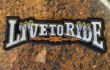 Live To Ride Iron/Sew On Patch
