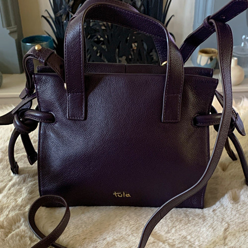 Tula aubergine pebbled leather - tula,