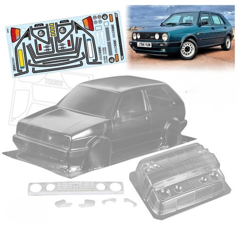 Car body shell vw - 1/10, golf