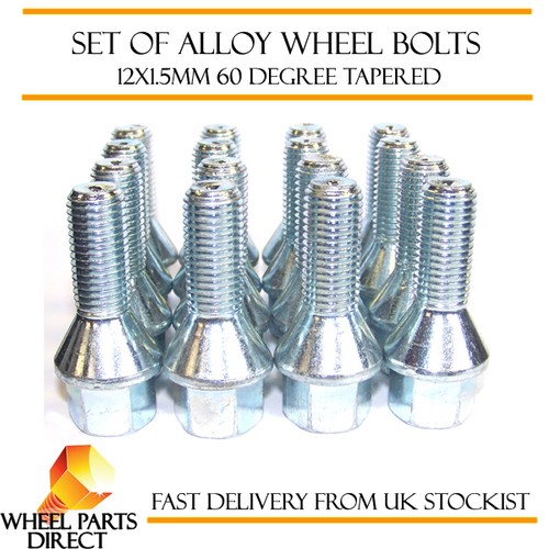 Alloy wheel bolts 12x1 5 - alloy, (16)