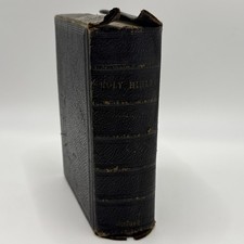 Holy Bible Leather Bound Antique Late 19th Century Old And New Testaments London