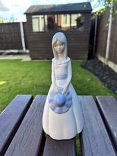 Porcelain Porcelanas Miquel Requena Spanish Valencia Girl Figurine 24cm