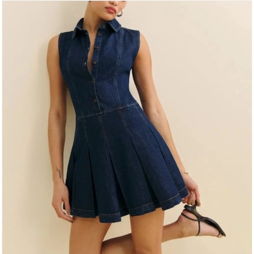 Reformation arella denim dress - reformation,