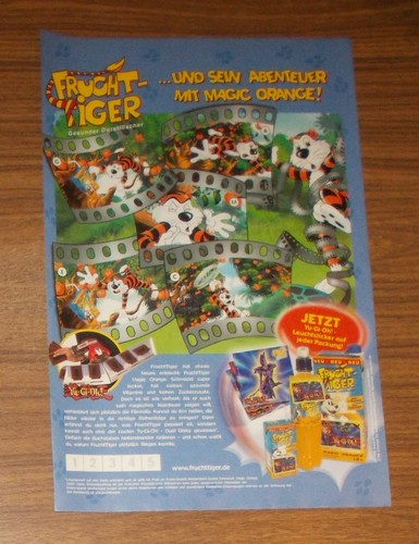Rare advertising fruit tiger - advertising,