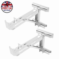 New Adjustable Alloy Steel Ladder Jacks Stabilizer Tripod Load Bearing Kit