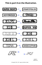 Jaguar Genuine Trunk Lid Badge
