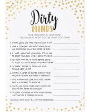 15 Dirty Minds Hen Party Game