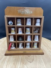 Thimble Wooden display case