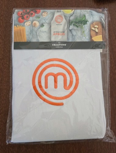 White masterchef branded - branded, apron