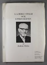 Gustaf Axel Berg 1978 thesis