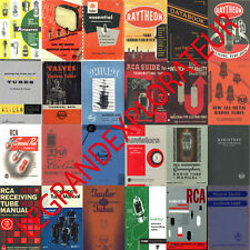 Huge!  RCA Receiving Tube 300 Vintage Vacuum Tube Radio Book Manual s on  DVD 