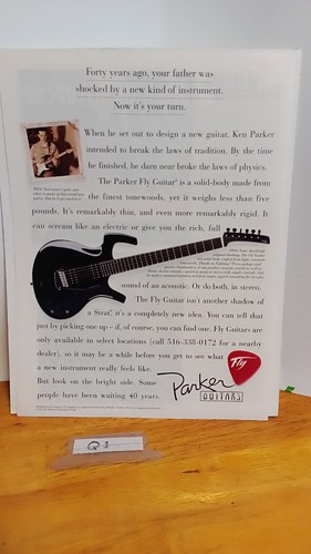 Parker fly guitar print - guitar, ad