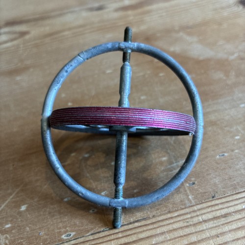 Vintage silver red metal - silver/red,