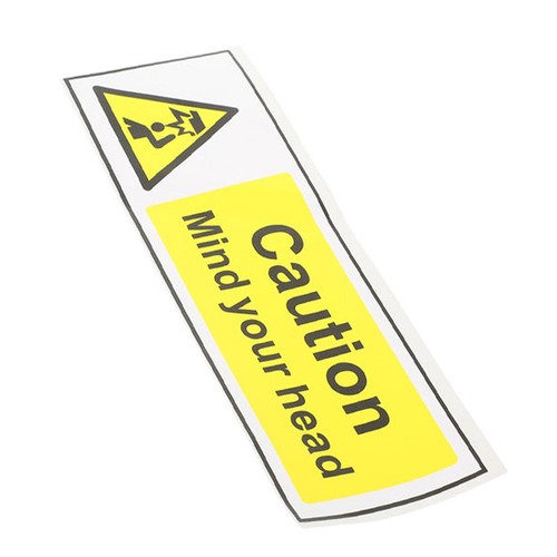 Overhead crane warning sticker - overhead,