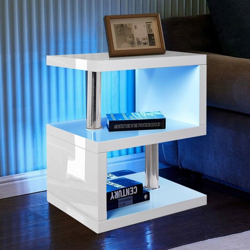 High gloss side coffee table - high, 2