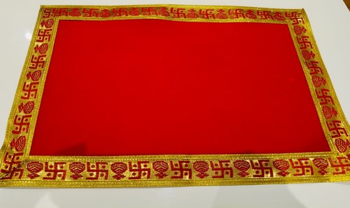 Puja cloth pooja mat aasan - cloth,