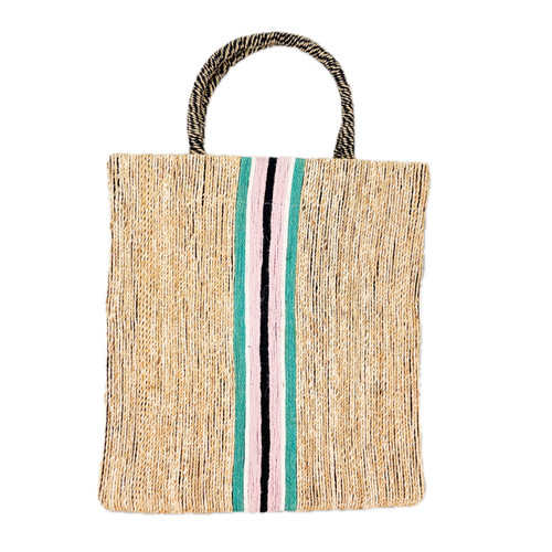 Zara natural fibre tote bag - fibre,