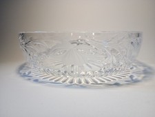 Royal Brierley Fuchsia 8" Crystal Cut Glass Bowl