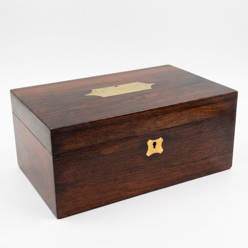 Victorian rosewood writing box - victorian,