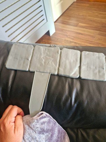Grey plastic stone look - grey,