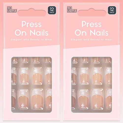 Press nails 12pc set - press, 2