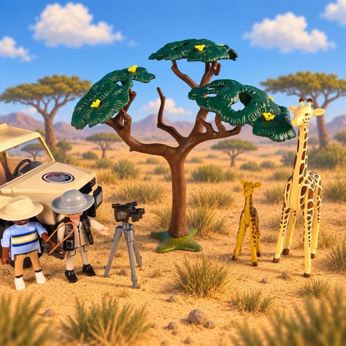 Playmobil safari giraffes jeep - playmobil,